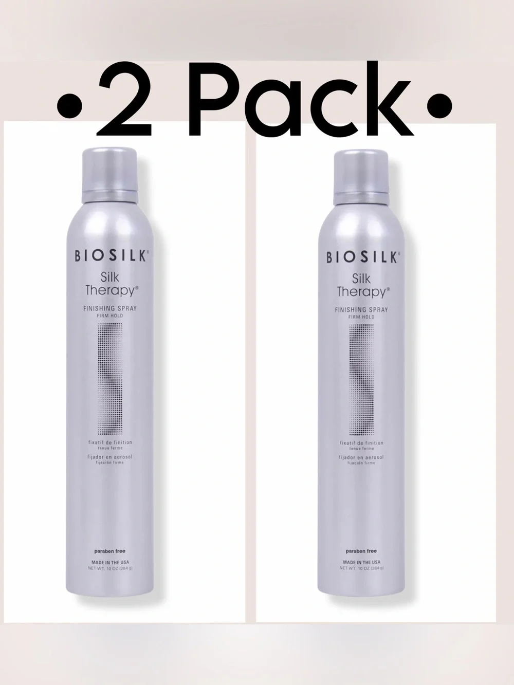 BioSilk Silk Therapy Finishing Spray Firm Hold •2 Pack•